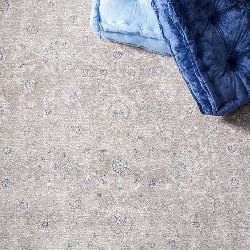 Vista 16 de Safavieh Sofia Collection SOF330B, tapete clásico color gris claro y beige, Polipropileno