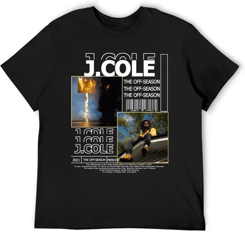 Vista 3 de Camisetas de rapero para hombre, de algodón, manga corta, cuello redondo, novedosas camisetas gráficas