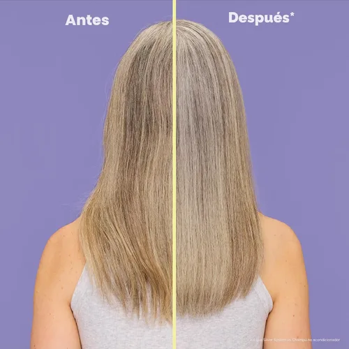 Vista 3 de Matrix So Silver Champú Morado Púrpura - Elimina los tonos amarillos y cobrizos, deposita color y tonifica, acondicionador pigmentado para rubias