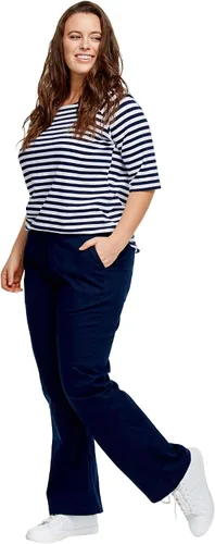 Vista 4 de Ellos Pantalones chinos elásticos clásicos de talla grande para mujer