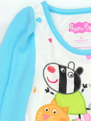 Vista 7 de Peppa Pig Pijama de poliéster suave para niñas pequeñas