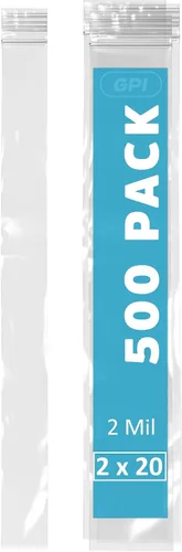 Vista 17 de Bolsas con cremallera de 1 pulgada x 8 pulgadas de largo, paquete de 12000