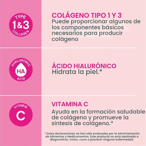 Vista 4 de NeoCell Collagen Beauty - Masticables suaves con vitamina C y ácido hialurónico, para la salud del cabello, la piel y las uñas, ponche de frutas