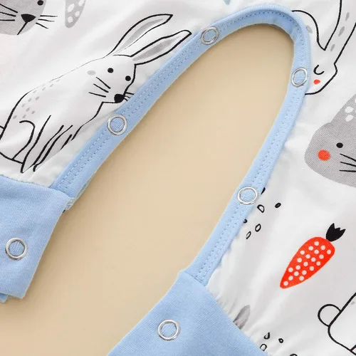 Vista 8 de Yowein - Conjunto de sombrero de conejo con orejas largas, disfraz de bebé, regalo de Pascua para niños pequeños