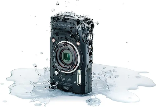 Vista 4 de Olympus Tough TG-6 - Cámara impermeable, color negro, paquete básico de 64 GB