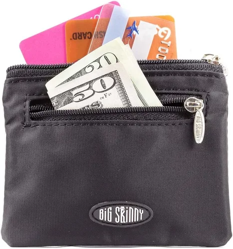 Vista 2 de Big Skinny Moneda delgada de moneda de moneda, capacidad para hasta 13 tarjetas