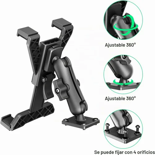 Vista 5 de OHLPRO Soporte para tablet con base de taladro resistente, para tablero de instrumentos de 7 a 11.5 pulgadas, iPad/iPad Mini Samsung Galaxy