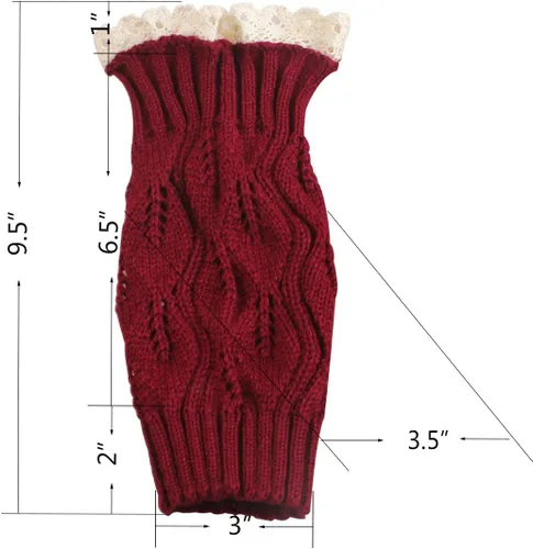Vista 7 de Calcetines de punto para botas de mujer, ideal como regalo de invierno