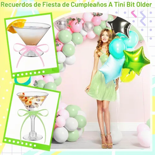Vista 2 de Rtteri 36 Piezas Decoración de Fiesta de Cumpleaños a Tini Bit Older Vasos de Plástico de 5 oz Suministros de Fiesta a Tini Bit Older con Cinta