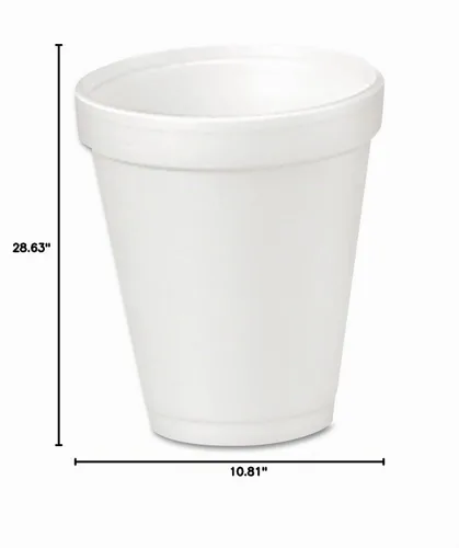 Vista 9 de Dart 4J4 - Vaso de espuma de 4 onzas, 4 tapas de la serie (caja de 1000), color blanco