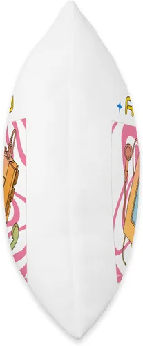 Vista 2 de Retro Vibes Walkman Headphones Design Vintage 80s & 90s Throw Pillow
