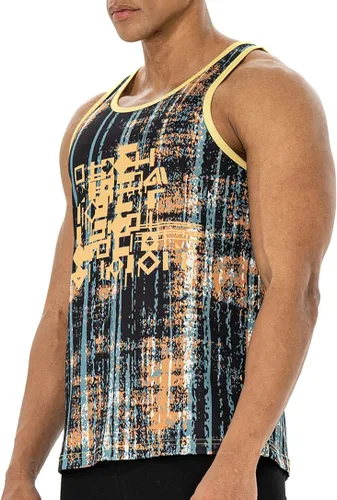 Vista 2 de AIMPACT Camiseta sin mangas de malla casual para hombre