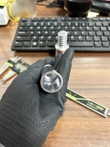 Vista 7 de Reemplazo de puntas roscadas de metal de 1" para mango de escoba de empuje de madera extremo roscado