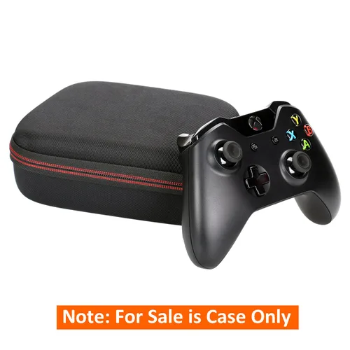 Vista 4 de LTGEM EVA Hard Case for Xbox OneXbox One SXbox One X Controller, Mesh Pocket Fits Plug & Cables - Travel Carrying Portable Storage Bag