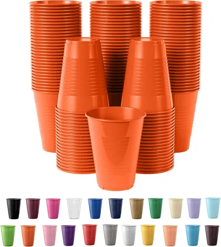 Vista 37 de Party Solids Vasos de plástico negros - 12 onzas, paquete de 100