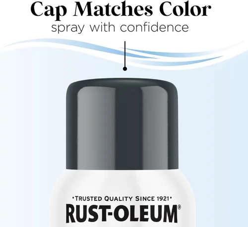 Vista 7 de Rust-Oleum - Pintura en aerosol prémium de bajo olor, gris ancla brillante Olor 40% menor que las pinturas en aerosol tradicionales, durabilidad