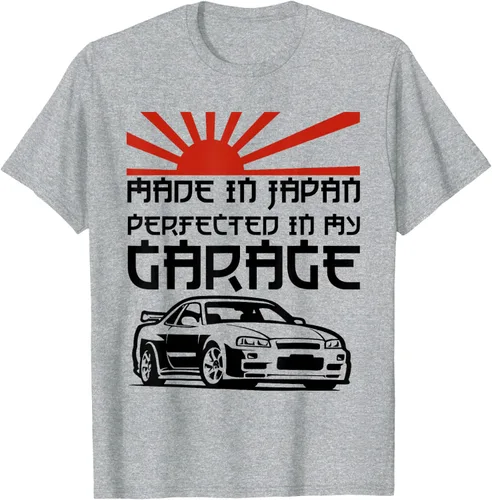 Vista 3 de JDM Japan Motorsport Tuning Car - Camiseta de los años 90, Blanco, S