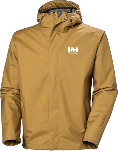 Vista 14 de Helly-Hansen Seven J - Chaqueta impermeable resistente al viento transpirable para hombre Sorbete de naranja 320