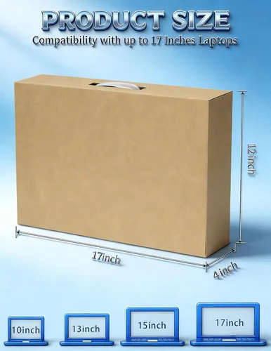 Vista 7 de Caja de envío para laptop, se adapta a portátiles de hasta 17 pulgadas