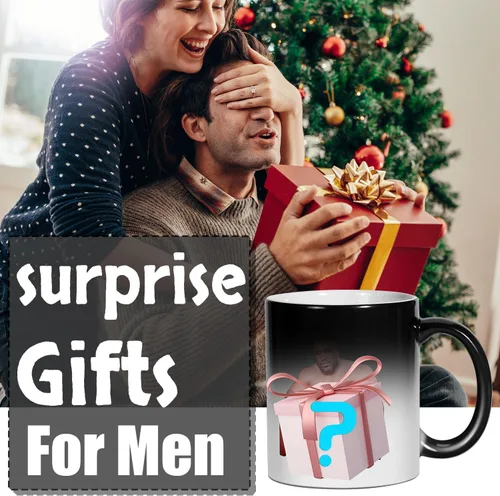 Vista 8 de Regalos divertidos para hombres, taza de café de madera de Barry, mensaje aparece mientras se calienta, regalos de elefante blanco para adultos