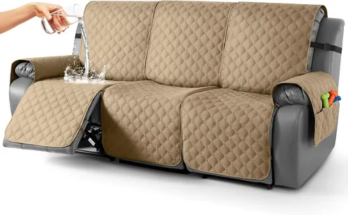 Vista 10 de TAOCOCO Fundas reclinables 100% impermeables, con correas para las piernas, funda de sofá reclinable reversible para silla reclinable, protector