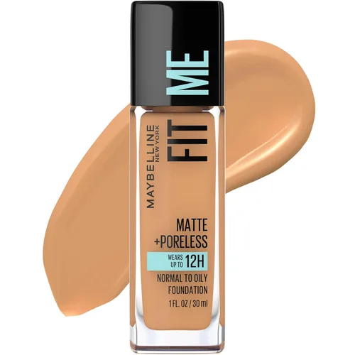 Vista 78 de Maybelline New York Fit Me Matte + Poreless Base Líquida, Formato de Bolsa, 220 Natural Beige, 1.3 onzas 220 Beige natural