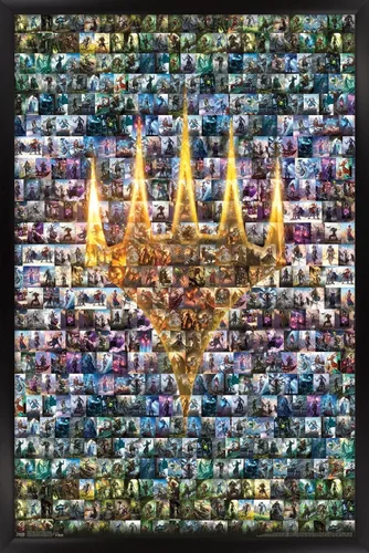 Vista 8 de Trends International Magic: The Gathering - Póster de collage de pared, 14.725 x 22.375 pulgadas, versión enmarcada de madera de granero
