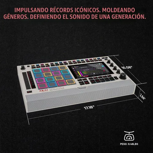Vista 9 de Akai Professional Centro de producción de música portátil retro MPC Live