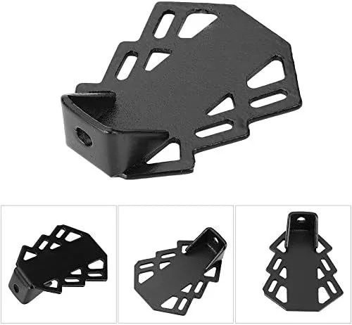 Vista 3 de VGEBY1 Pedal trasero de bicicleta, reposapiés trasero de bicicleta, reposapiés antideslizante de hierro con agujero de 0.197 in para bicicleta