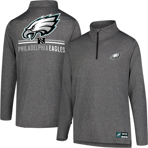 Vista 48 de Ultra Game Men's NFL Official Super Soft Quarter Zip Long Sleeve T-Shirt