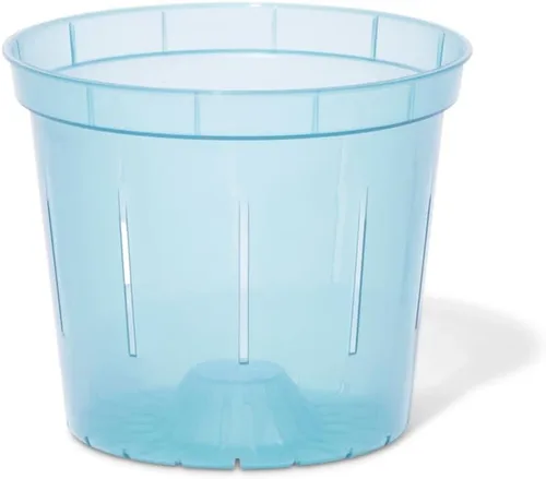 Vista 17 de rePotme Macetas de 4 pulgadas, paquete de 6 macetas (transparentes), maceta transparente ranurada para plantas de interior, perfecta para orquídeas