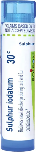 Vista 11 de Boiron Azufre Iodatum 12C Medicina homeopática para secreción nasal - 80 pellets