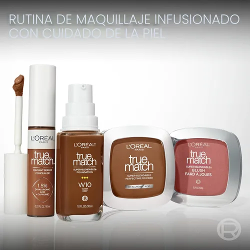 Vista 10 de L'Oreal Paris True Match - Base líquida supermezclable, maquillaje de base líquida de cobertura media, C0.5, ligero, 1 onza líquida