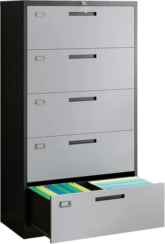 Vista 10 de Letaya Archivador de 2 cajones con cerradura, archivador lateral de metal para oficina en casa, tamaño carta/legal/A4