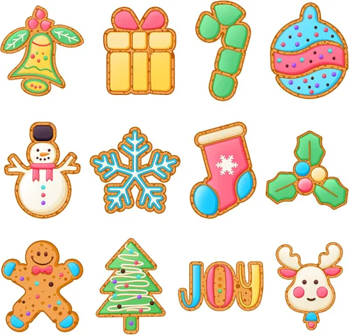 Vista 6 de Nuenen Juego de 12 piezas de prensa de galletas de Navidad, discos de prensa de galletas, plantillas de acero inoxidable, molde metálico