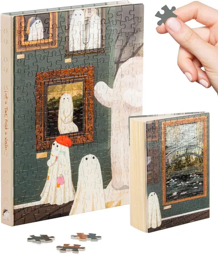Vista 21 de PieceRelax Diario de rompecabezas 3D A5 para adultos, cubierta de plástico para libro de rompecabezas de 300 piezas (incluye cuaderno), Alphonse
