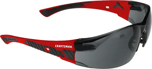 Vista 6 de Craftsman 200, cristal de seguridad, ajuste cómodo, transparente, marco rojo