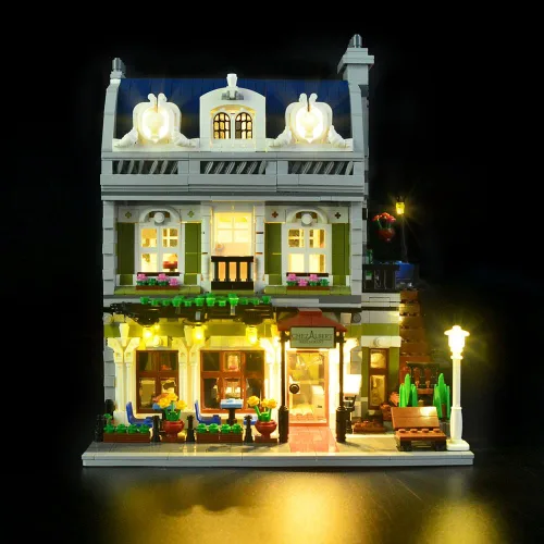 Vista 3 de LIGHTAILING Juego de luces para (restaurante parisino) modelo de bloques de construcción - Kit de luz LED compatible con Lego 10243