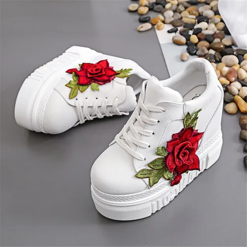 Vista 5 de ACE SHOCK - Zapato deportivo de moda para mujer, con tacón alto de plataforma oculta. Zapatos para caminar, novias, zapatos de boda