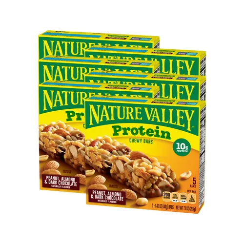 Vista 16 de Nature Valley, Barras de granola de almendras dulces y saladas, caja de 7.4 onzas (paquete de 4)