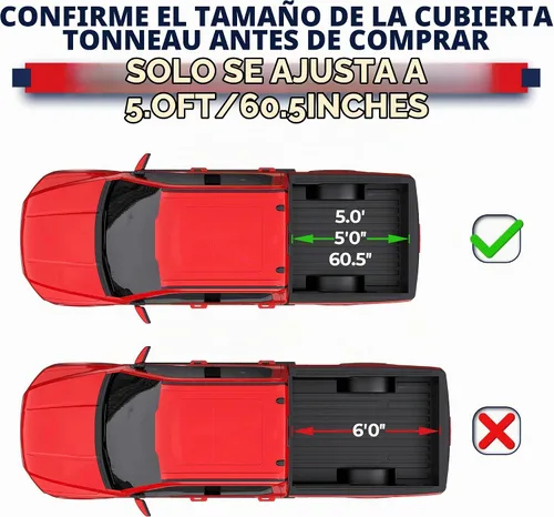 Vista 2 de MOSTPLUS Cubierta enrollable de vinilo suave para caja de camioneta, compatible con Ford Ranger 2019, 2020, 2021, 2022, 2023, 2024, 2025, 2026, 5