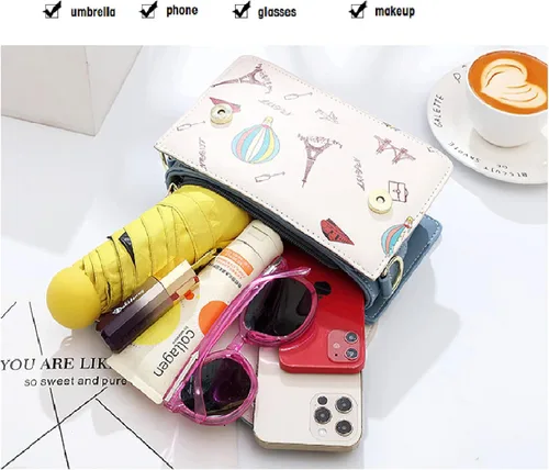Vista 5 de Jainnowa Lindos monederos para mujer, bolso colorido, bolsos cruzados, bolsos de mano, bolsos de noche, bolsos de hombro para mujer