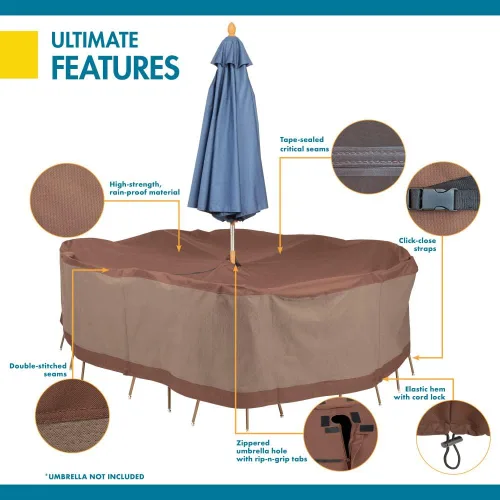 Vista 60 de Duck Covers® Cubierta de mesa impermeable definitiva