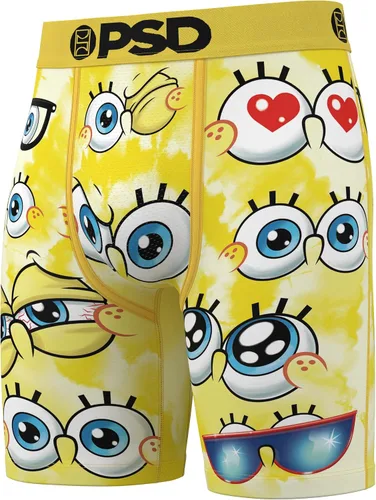 Vista 2 de PSD Calzoncillos tipo bóxer para hombres - Spongebob Squarepants, paquete y unidades individuales de ropa interior de longitud estándar