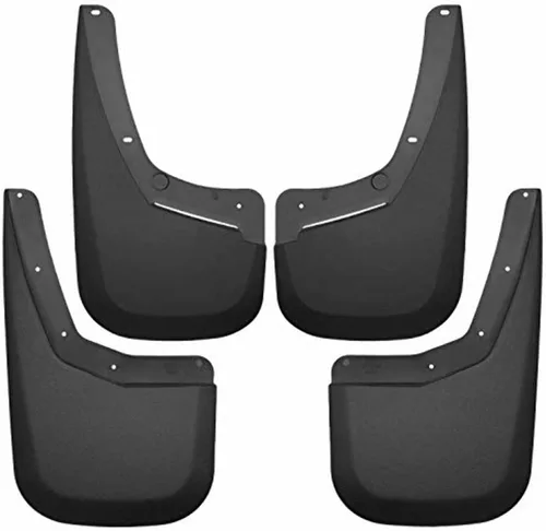 Vista 2 de Husky Liners - Protectores de barro delanteros y traseros Chevrolet Silverado 1500 2007-2013, Chevrolet Silverado 2500/3500 2007-2014 con ruedas