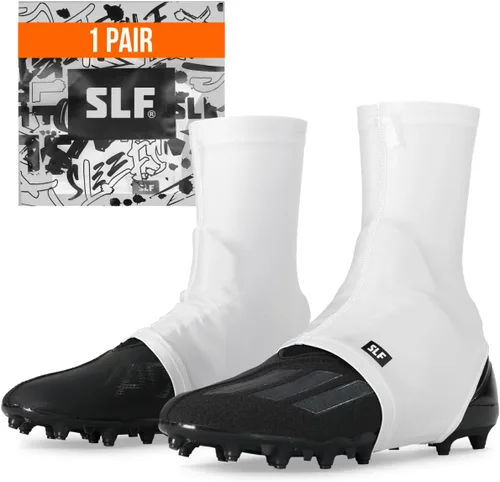 Vista 16 de SLEEFS Fundas de fútbol para cordones seguros, se adapta a cualquier taco Negro