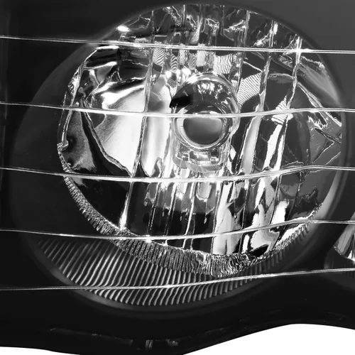 Vista 3 de DNA MOTORING Par de faros delanteros compatibles con Dodge Ram 1500 2500 3500 02-05, izquierda y derecha, carcasa negra, esquina ámbar