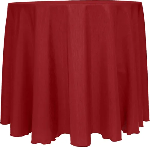 Vista 61 de Mantel reversible de satén Shantung de Ultimate Textile Majestic de 114" redondo, Satin, Paquete de 2