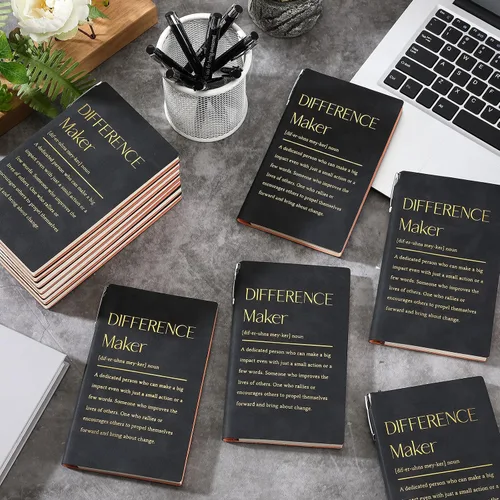 Vista 2 de Colarr 40 Piezas Regalos de Agradecimiento para Empleados de Navidad al Por Mayor Cuaderno Inspiracional A6 Diario de Cuero PU Bolígrafo