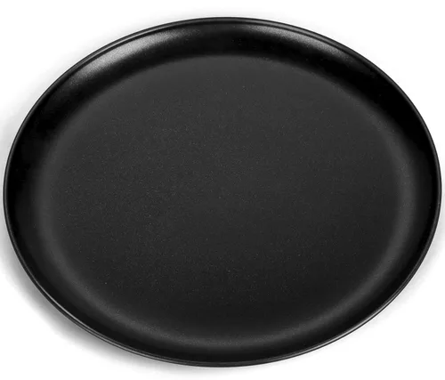 Vista 11 de P&P CHEF - Bandeja de pizza de acero inoxidable para hornear, 10 pulgadas, color negro